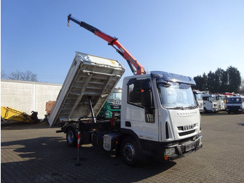 شاحنة قلاب, شاحنة كرين Iveco ML75E18K MEILLER 3Skipper mit PK 7001 Kran 4x2: صورة 5