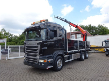 شاحنة كرين, شاحنات مسطحة Scania R620 V8 Pritsche +  PALFINGER  22002EH Kran: صورة 3