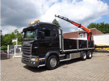 شاحنة كرين, شاحنات مسطحة Scania R620 V8 Pritsche +  PALFINGER  22002EH Kran: صورة 4