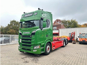 شاحنة برافعة خطافية Scania S580 V8 MEILLER Abroller  mit Lift+Lenkachse 6x2: صورة 2 شاحنة برافعة خطافية Scania S580 V8 MEILLER Abroller  mit Lift+Lenkachse 6x2: صورة 2