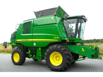 حصادة John Deere C 670 2008 Rok, heder 7,6m, 1900 mtg, Nie Malowany, Stan Idealny: صورة 4