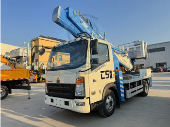 منصة محمولة مثبتة على الشاحنة للبيع  SINOTRUK HOWO 45ft-69ft: صورة 3