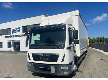 شاحنة ذات ستائر جانبية MAN TGL 12.220