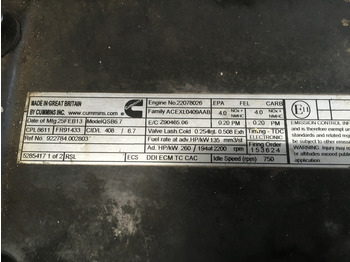 آلات الإنشاء CUMMINS