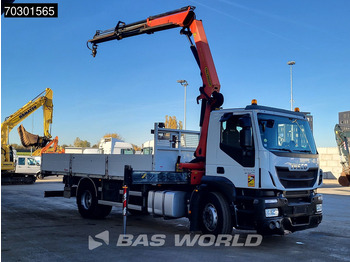 شاحنات مسطحة, شاحنة كرين Iveco Stralis 310 4X2 Palfinger PK14002 EH Kran Crane Steel suspension Euro 6: صورة 3 شاحنات مسطحة, شاحنة كرين Iveco Stralis 310 4X2 Palfinger PK14002 EH Kran Crane Steel suspension Euro 6: صورة 3