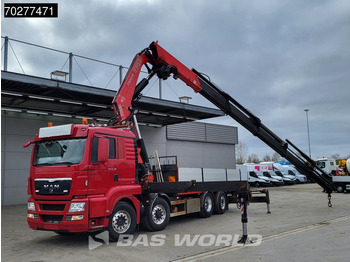 شاحنات مسطحة, شاحنة كرين MAN TGS 35.480 8X4 Fassi F800BXP.28 Kran Crane Hydrodrive Lift-Lenkachse Euro 4: صورة 3