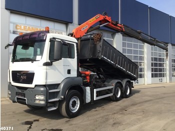 شاحنة قلاب MAN TGS 26.400 6x4 kipper met Palfinger 15 TM laadkraan: صورة 1