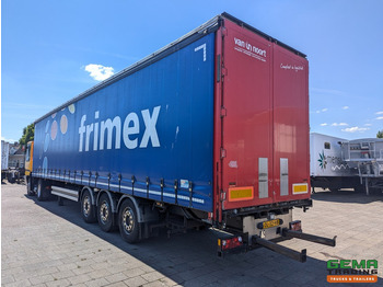 نصف مقطورة بستائر جانبية Merker M300-01-OY 3-Assen SAF - Lift as - Schuifzeilen/dak - Rongen/Rongpotten - Kooiaap aansluiting - 6600KG: صورة 4