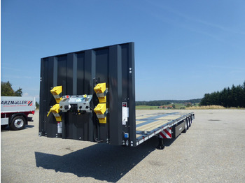 نصف مقطورة مسطحة Schwarzmüller 3Achs Tele Rampen TwistLock40+2x20"SAF Lenk+Lift: صورة 5