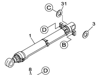 أسطوانة هيدروليكية CASE