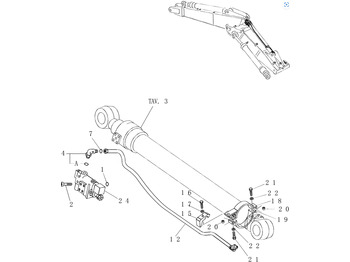 أسطوانة هيدروليكية - آلات الإنشاء New Holland 71471315: صورة 3