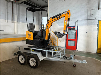 حفار صغير JPC HT12 + TRAILER - NEW AND UNUSED BOTH!: صورة 4