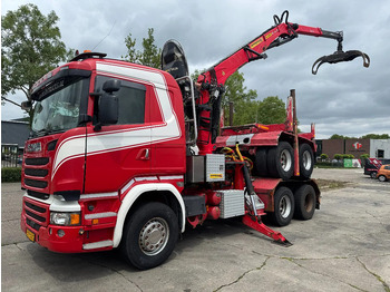 شاحنة قطع الأشجار Scania R580 6X4 EPSILON S270L88 2 AXLE HANGER: صورة 4