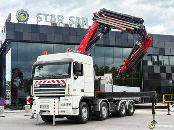 مقطورة السحب DAF  XF 105.510 8x4 FASSI F800 XP Crane Fifth wheel: صورة 2