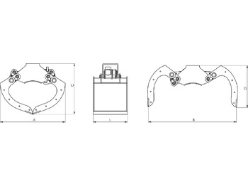 تأجير Clamshell buckets withouth side-wall BV-MR 125 Clamshell buckets withouth side-wall BV-MR 125: صورة 3