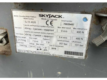 مرفاع مقصي Skyjack SJ III 4626: صورة 4