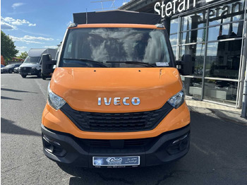 شاحنة مغلقة بستائر جانبية Iveco Daily 35S14 Pritsche+Plane *AHK*Ladekran*7-Sitze: صورة 2