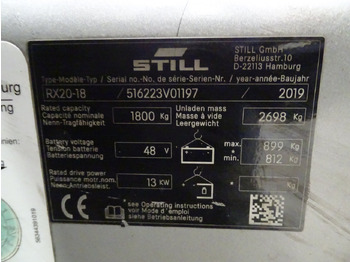 رافعة شوكية كهربائية Still RX20-18: صورة 5