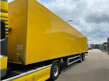 نصف مقطورة بصندوق مغلق Floor alu gesloten city oplegger 2 asser met stuuras: صورة 1