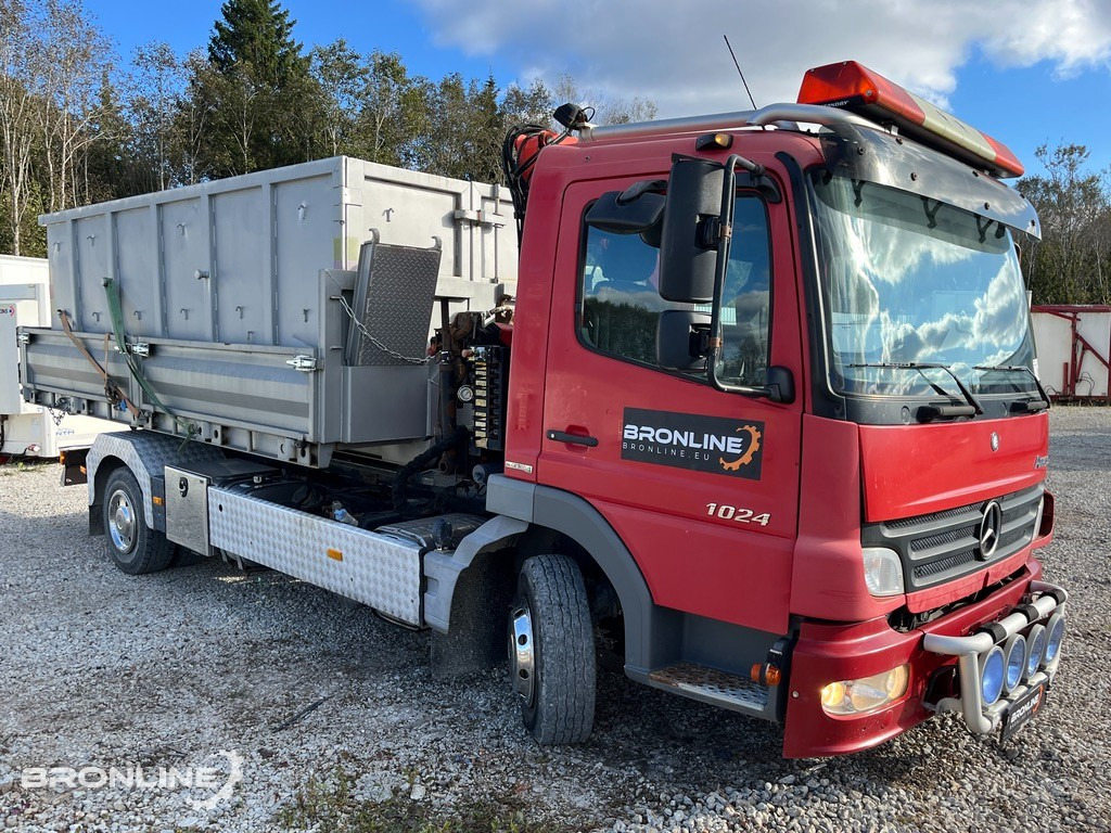 2007 Mercedes-Benz Atego 1024 Crane+Winch+Hooklift - شاحنة برافعة خطافية, شاحنة كرين: صورة 2 2007 Mercedes-Benz Atego 1024 Crane+Winch+Hooklift - شاحنة برافعة خطافية, شاحنة كرين: صورة 2