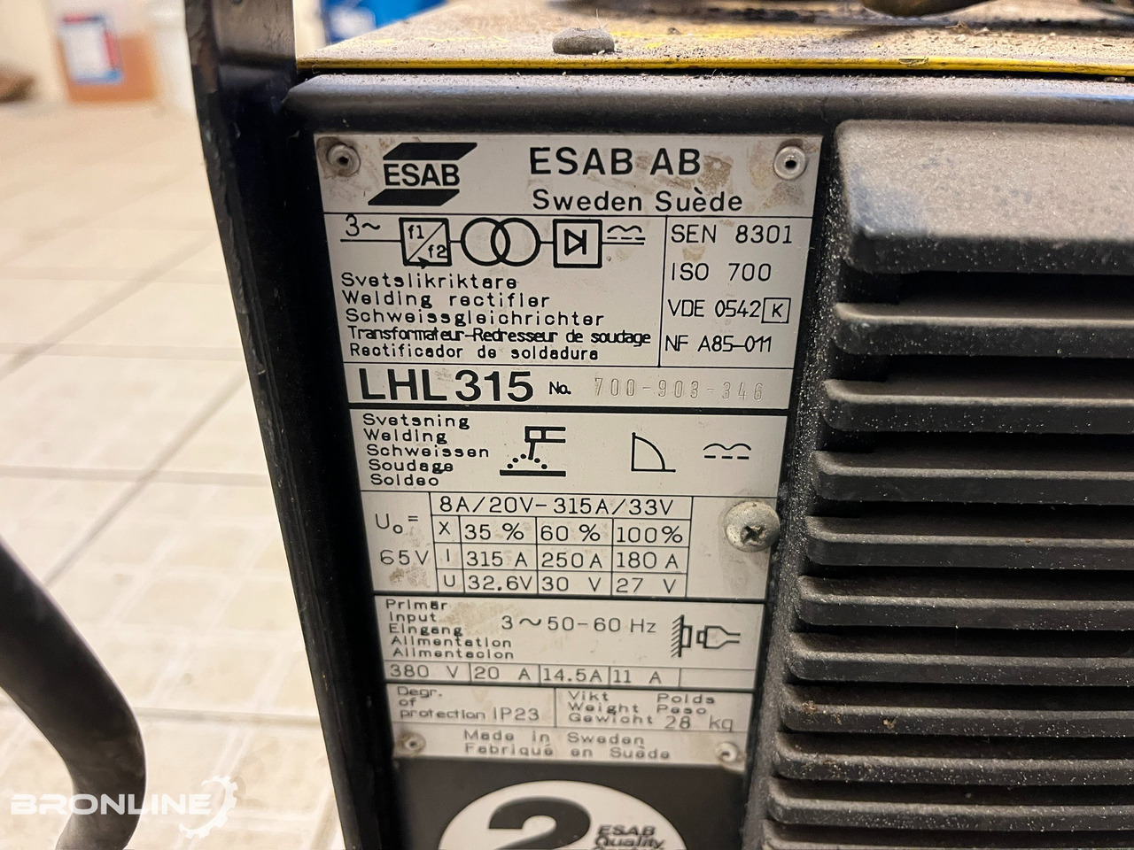 Esab LHL315 Keevitusaparaat - معدات اللحام: صورة 5 Esab LHL315 Keevitusaparaat - معدات اللحام: صورة 5