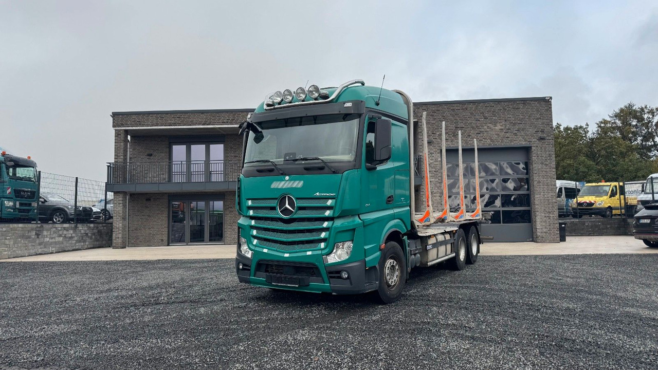 ناقلة حاويات/ شاحنة حاويات Mercedes-Benz Actros 2645 Holztransporter ohne Kran: صورة 1