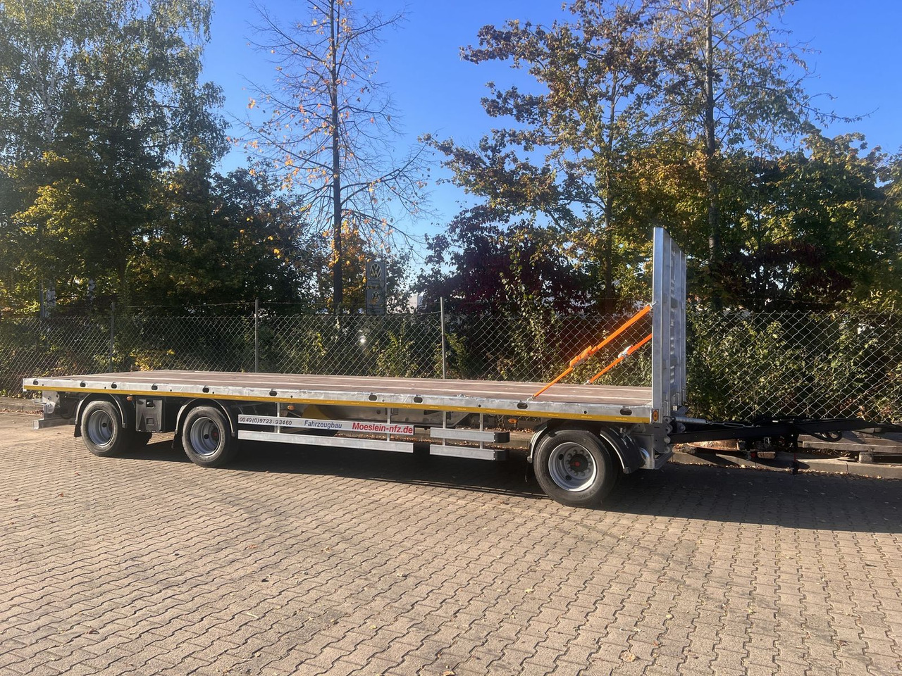 Möslein 3 Achs Jumbo- Plato- Anhänger, 10,5 m Ladefläch - مقطورات مسطحة: صورة 5 Möslein 3 Achs Jumbo- Plato- Anhänger, 10,5 m Ladefläch - مقطورات مسطحة: صورة 5