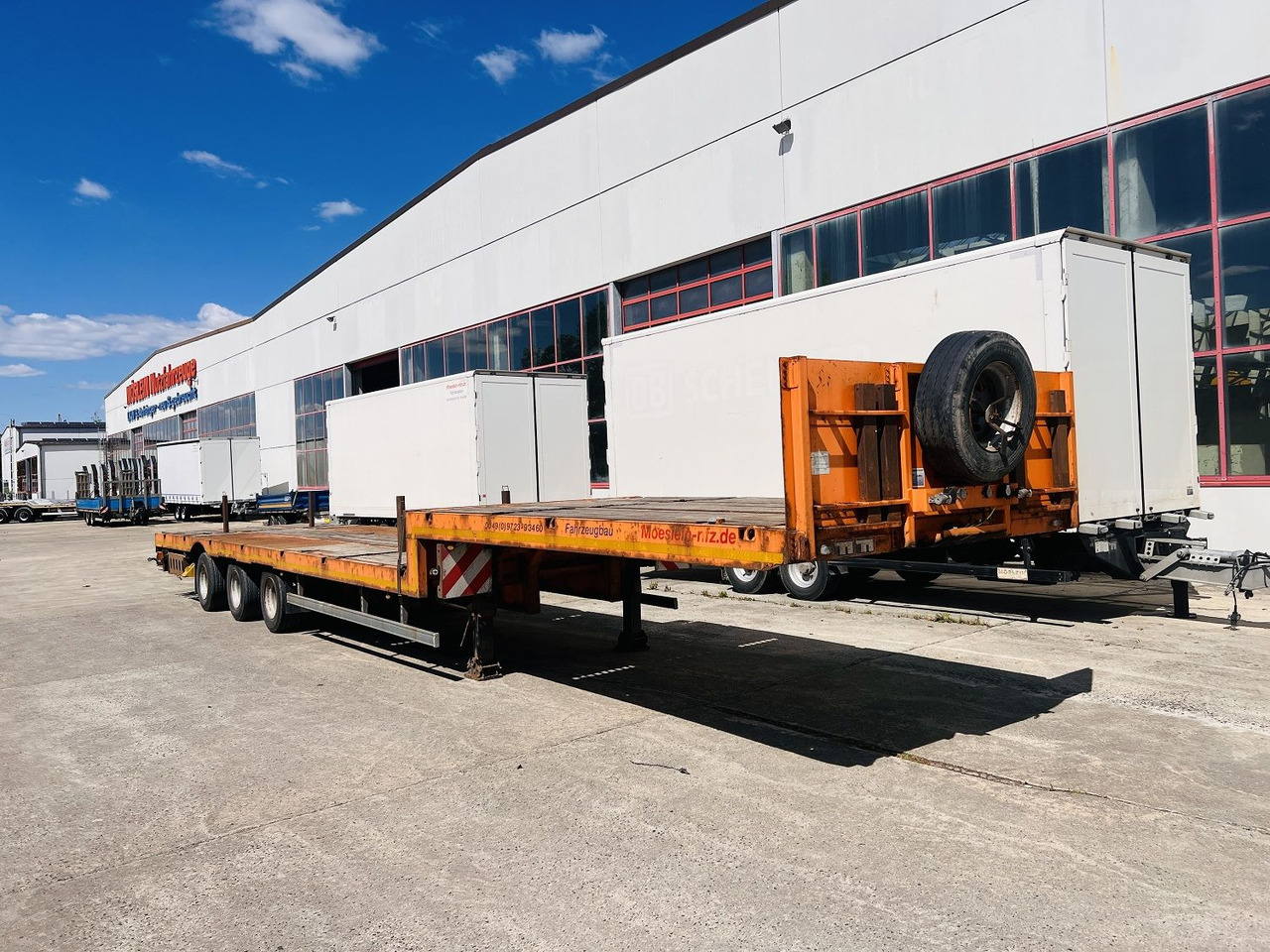 Möslein STO 3 Schwebheim 3 Achs Satteltieflader Plato 45 t GGfür Fertigteile, Baumaschinen oder Container - نصف مقطورة بلودر منخفض: صورة 3 Möslein STO 3 Schwebheim 3 Achs Satteltieflader Plato 45 t GGfür Fertigteile, Baumaschinen oder Container - نصف مقطورة بلودر منخفض: صورة 3
