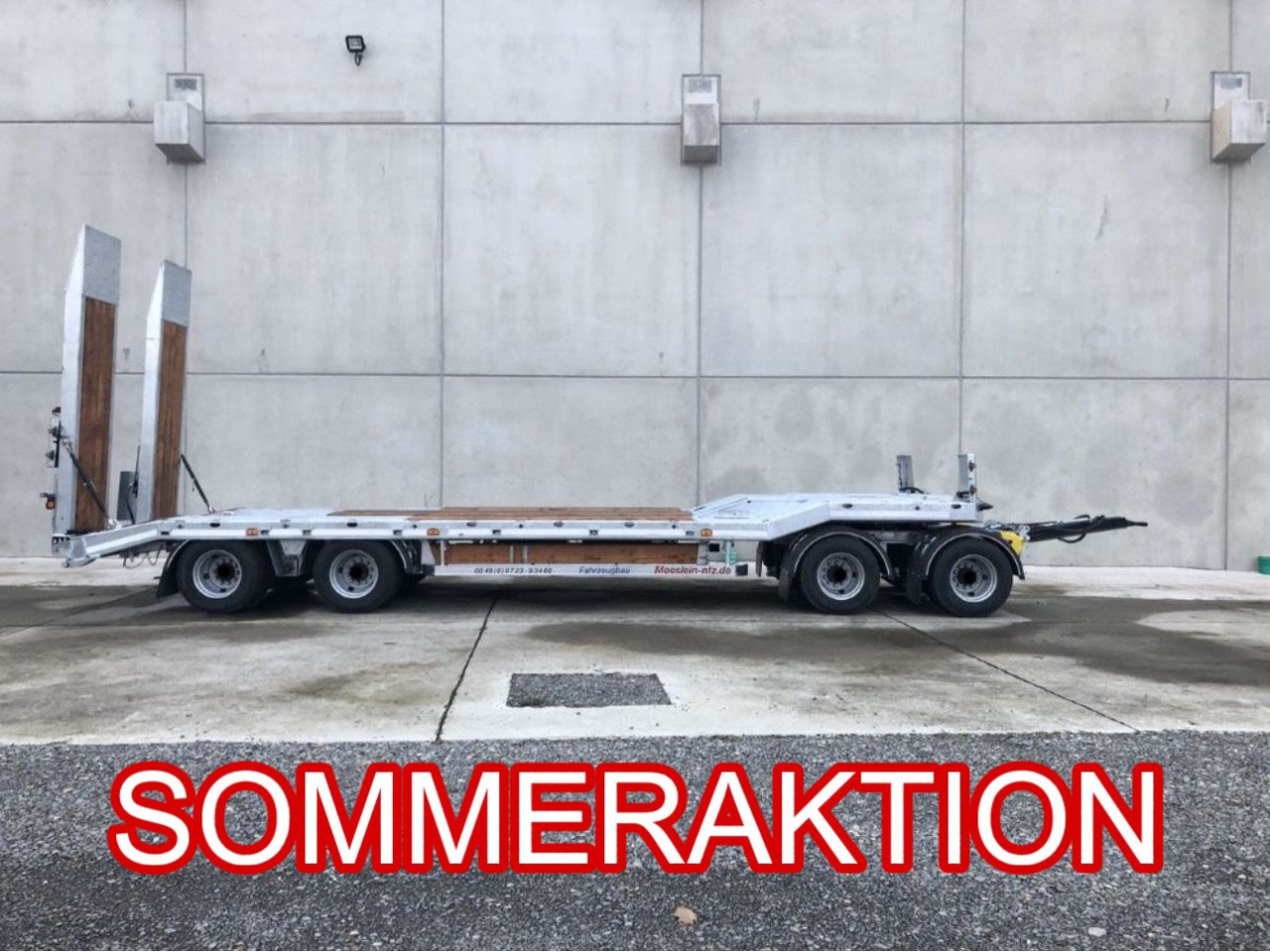 Möslein T 4 VB H1 neuer 4 Achs Tieflader hydraulischen Rampen - مقطورة بلودر منخفض: صورة 1 Möslein T 4 VB H1 neuer 4 Achs Tieflader hydraulischen Rampen - مقطورة بلودر منخفض: صورة 1