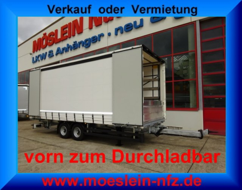 Möslein TPW 105 D Schwebheim Tandem- Planenanhänger Durchladen - مقطورة ستارة: صورة 1 Möslein TPW 105 D Schwebheim Tandem- Planenanhänger Durchladen - مقطورة ستارة: صورة 1