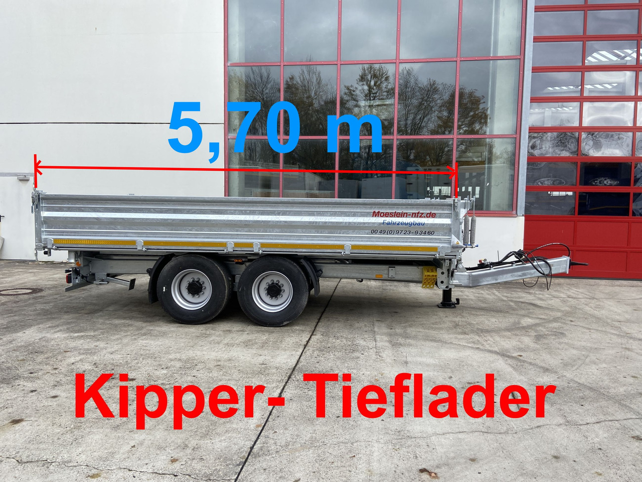 Möslein TTD 14 5,70 m 14 t Tandem- Kipper Tieflader 5,70 m lang, Breite Reifen-- Neufahrzeug -- - مقطورة قلابة: صورة 1 Möslein TTD 14 5,70 m 14 t Tandem- Kipper Tieflader 5,70 m lang, Breite Reifen-- Neufahrzeug -- - مقطورة قلابة: صورة 1