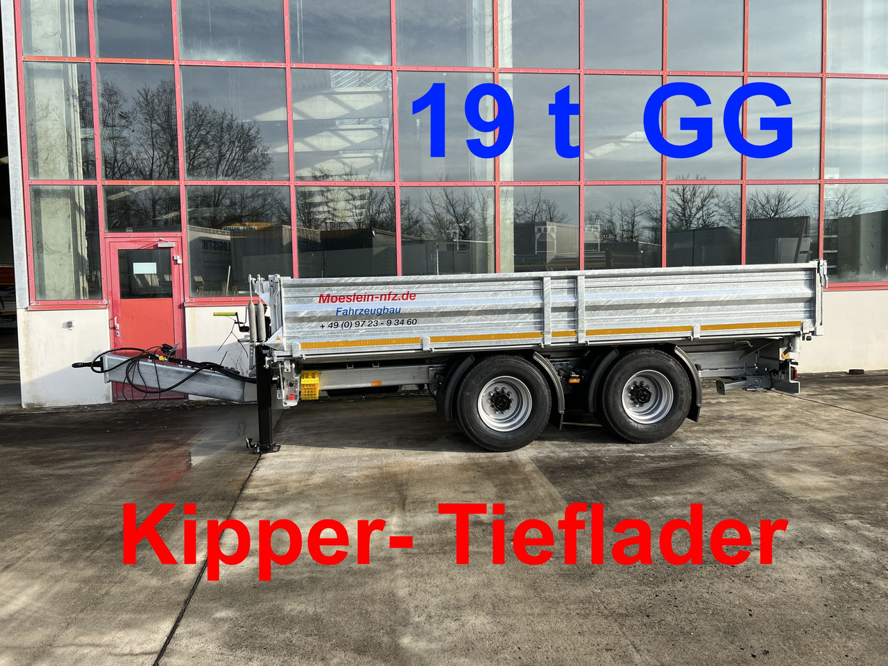 Möslein TTD 19 B neuer 19 t Tandemkipper- Tieflader - مقطورة قلابة: صورة 1 Möslein TTD 19 B neuer 19 t Tandemkipper- Tieflader - مقطورة قلابة: صورة 1