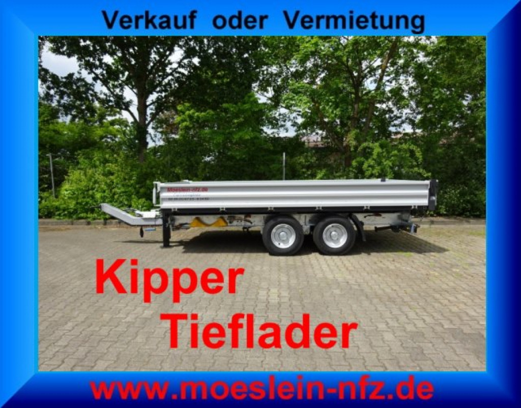 Möslein TTD11 weiß neuer Tandem 3- Seitenkipper Tieflader-- Neufahrzeug -- - مقطورة قلابة: صورة 5 Möslein TTD11 weiß neuer Tandem 3- Seitenkipper Tieflader-- Neufahrzeug -- - مقطورة قلابة: صورة 5