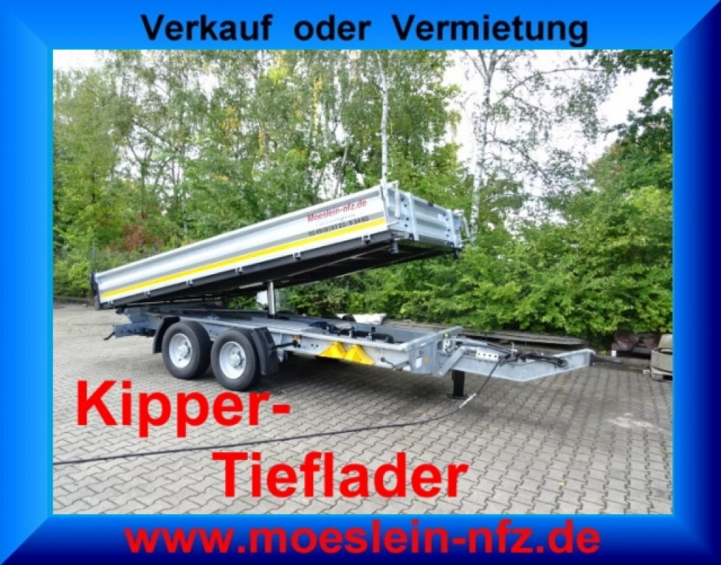 Möslein TTG 11 Verzinkt neuer Tandem 3- Seitenkipper Tieflader-- Neufahrzeug -- - مقطورة قلابة: صورة 1 Möslein TTG 11 Verzinkt neuer Tandem 3- Seitenkipper Tieflader-- Neufahrzeug -- - مقطورة قلابة: صورة 1