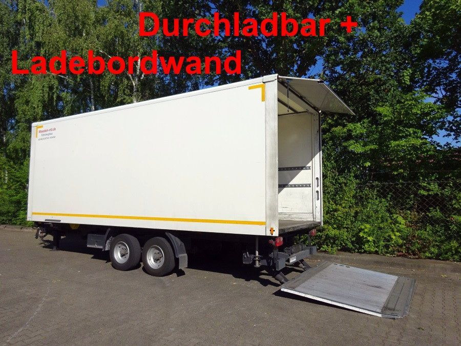 Tandemkoffer, Ladebordwand + Durchladbar - مقطورة بصندوق مغلق: صورة 1 Tandemkoffer, Ladebordwand + Durchladbar - مقطورة بصندوق مغلق: صورة 1