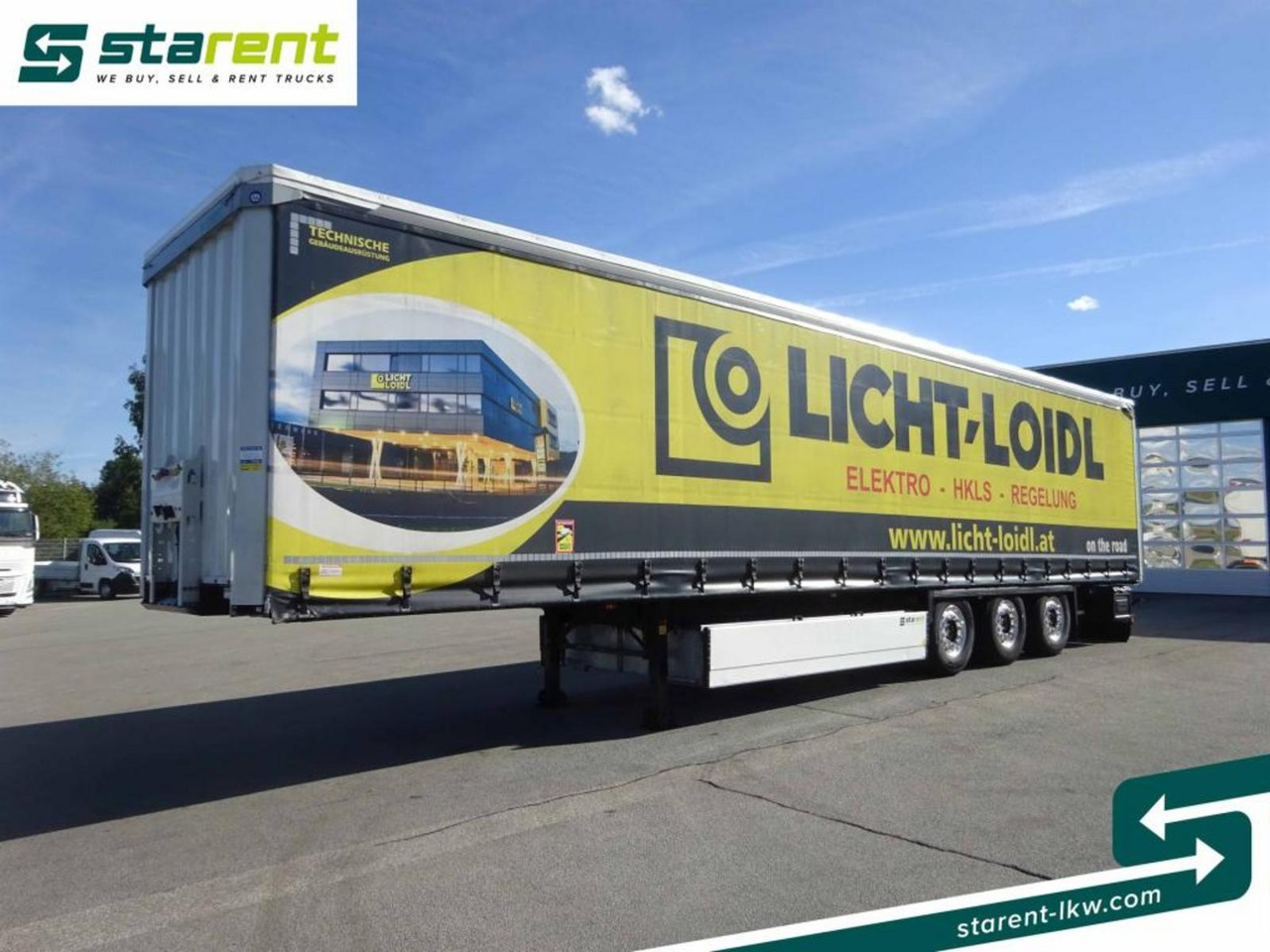 Krone Tautliner Alufelgen Hubdach Liftachse Palka XL - نصف مقطورة بستائر جانبية: صورة 1 Krone Tautliner Alufelgen Hubdach Liftachse Palka XL - نصف مقطورة بستائر جانبية: صورة 1