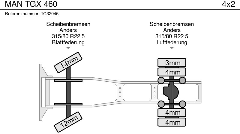 رأس تريلا MAN TGX 460: صورة 7