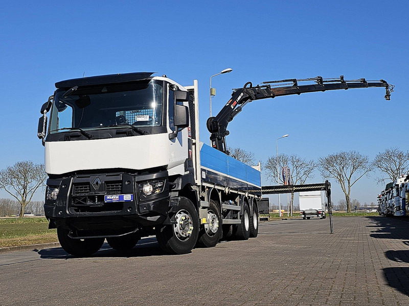 Renault C 430 8X4 HIAB 228ES-5 REM - شاحنات مسطحة, شاحنة كرين: صورة 1 Renault C 430 8X4 HIAB 228ES-5 REM - شاحنات مسطحة, شاحنة كرين: صورة 1