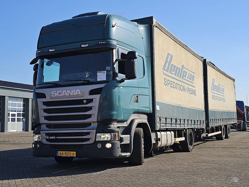 Scania R450 4X2 RETARDER COMBI - شاحنة ذات ستائر جانبية: صورة 1 Scania R450 4X2 RETARDER COMBI - شاحنة ذات ستائر جانبية: صورة 1