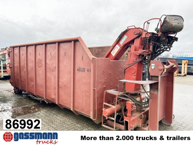 Abrollcontainer mit Kran, HMF 1144 K1 TS, 21m³ - حاوية هوك لفت: صورة 1 Abrollcontainer mit Kran, HMF 1144 K1 TS, 21m³ - حاوية هوك لفت: صورة 1