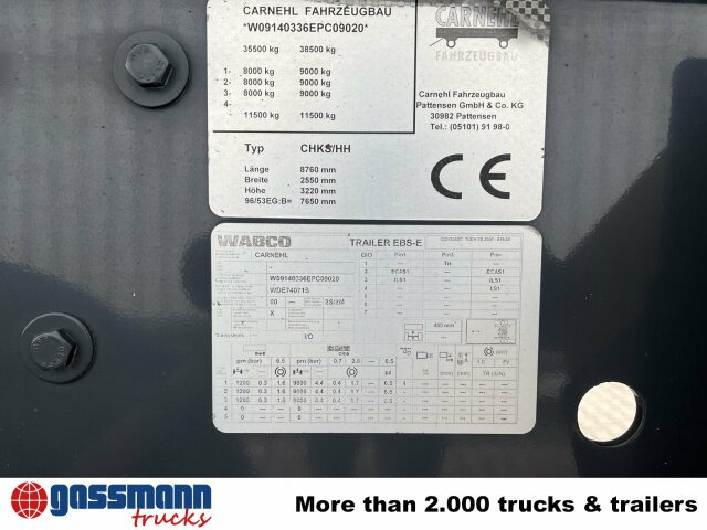 Carnehl CHKS/HH, Stahlmulde ca. 26m³, 8x VORHANDEN, - نصف مقطورة قلابة: صورة 2 Carnehl CHKS/HH, Stahlmulde ca. 26m³, 8x VORHANDEN, - نصف مقطورة قلابة: صورة 2