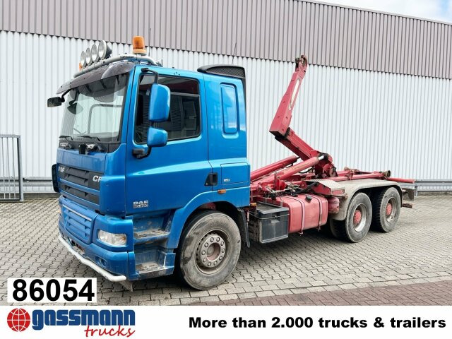 DAF AT 85.460 6x4, Abrollkipper Palfinger T20 - شاحنة برافعة خطافية, شاحنة كرين: صورة 1 DAF AT 85.460 6x4, Abrollkipper Palfinger T20 - شاحنة برافعة خطافية, شاحنة كرين: صورة 1