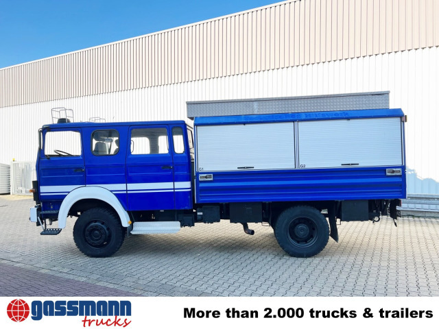 Iveco 120-23 AW 4x4 Doka, V8-Motor, Gerätewagen, - شاحنات مسطحة: صورة 4 Iveco 120-23 AW 4x4 Doka, V8-Motor, Gerätewagen, - شاحنات مسطحة: صورة 4
