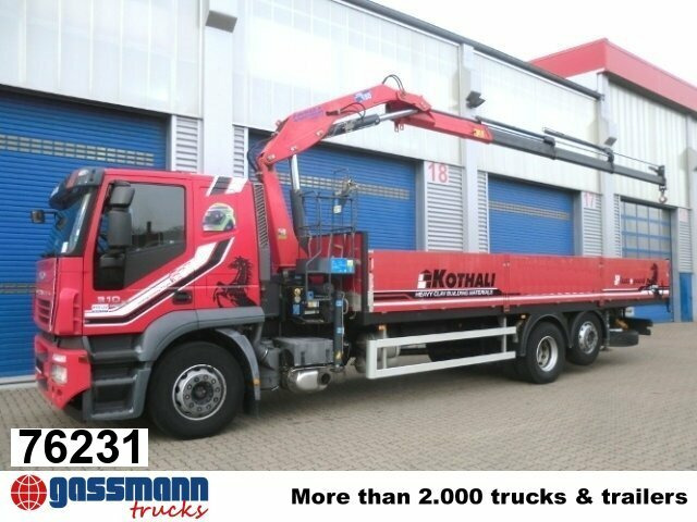 Iveco AT260S31Y/P 6x2 mit Kran Copma 150.3 - شاحنات مسطحة, شاحنة كرين: صورة 1 Iveco AT260S31Y/P 6x2 mit Kran Copma 150.3 - شاحنات مسطحة, شاحنة كرين: صورة 1