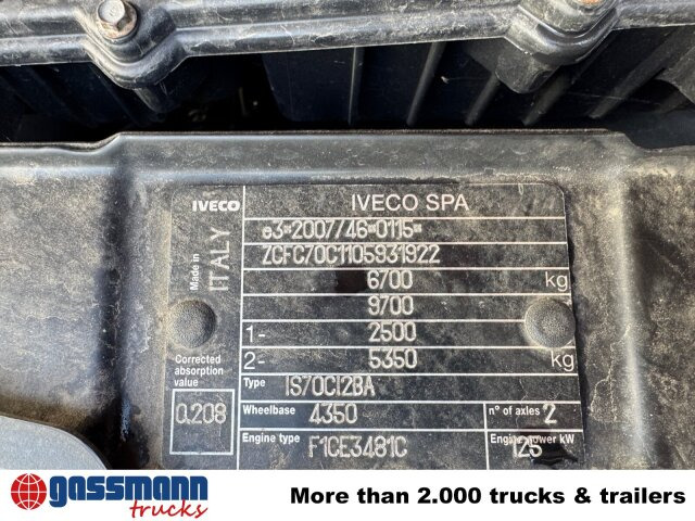 Iveco Daily 70C17 4x2 Doka, EEV, City-Abroller - شاحنة برافعة خطافية: صورة 3 Iveco Daily 70C17 4x2 Doka, EEV, City-Abroller - شاحنة برافعة خطافية: صورة 3