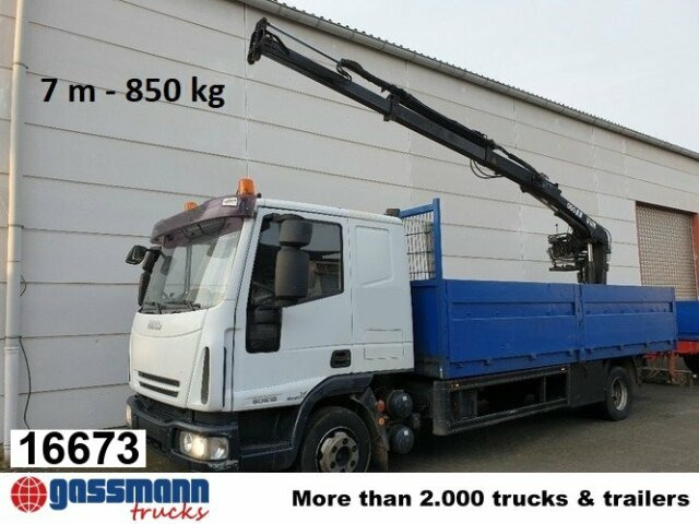 Iveco Euro Cargo ML 80 E 18, Hiab Kran 060-2 - شاحنات مسطحة, شاحنة كرين: صورة 1 Iveco Euro Cargo ML 80 E 18, Hiab Kran 060-2 - شاحنات مسطحة, شاحنة كرين: صورة 1