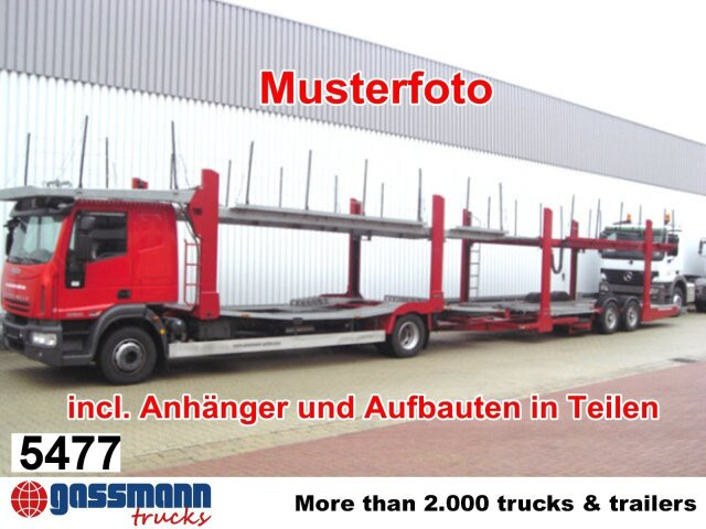 Iveco EuroCargo ML160E32 4x2 mit Teilen für Anhänger - شاحنة نقل سيارات شاحنة: صورة 1 Iveco EuroCargo ML160E32 4x2 mit Teilen für Anhänger - شاحنة نقل سيارات شاحنة: صورة 1