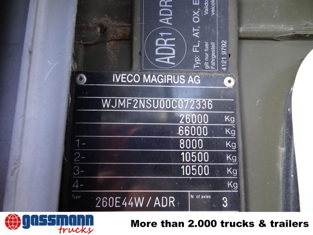 شاحنة برافعة خطافية Iveco EuroTrakker 260E44W 6X6, Retarder, ADR: صورة 8