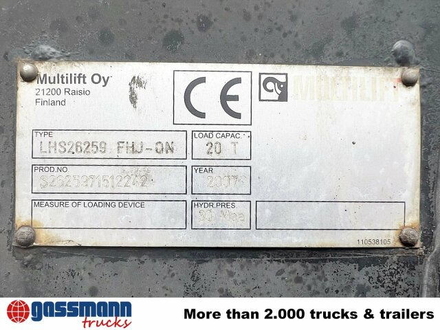 MAN TGA 26.440 6X2-2 BL, Liftachse - شاحنة برافعة خطافية: صورة 2 MAN TGA 26.440 6X2-2 BL, Liftachse - شاحنة برافعة خطافية: صورة 2