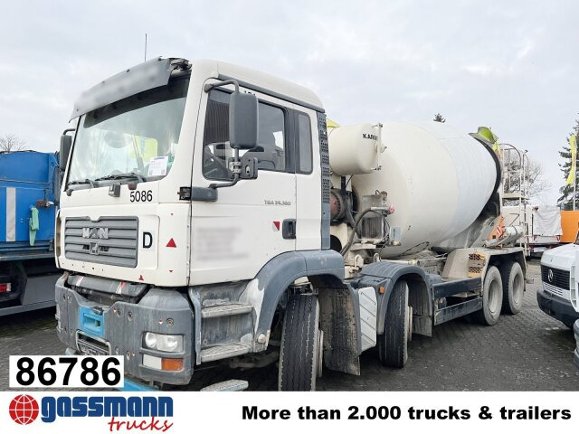 MAN TGA 35.360 8X4 BB, Betonmischer Karrena 10m³ - شاحنة خلاطة خرسانة: صورة 1 MAN TGA 35.360 8X4 BB, Betonmischer Karrena 10m³ - شاحنة خلاطة خرسانة: صورة 1